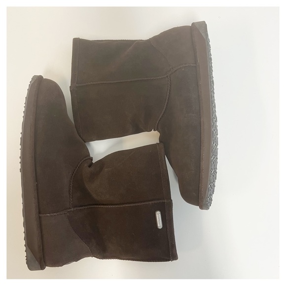 EMU Australia Spindle Lo Chocolate Brown Suede/Merino Wool Boots - Picture 6 of 10